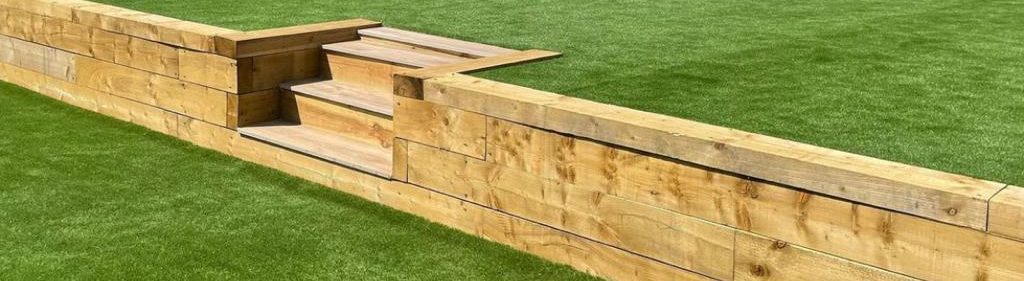 Retaining Wall using sleepers