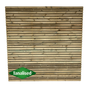 Deluxe Contemporary Slatted Fence Panels