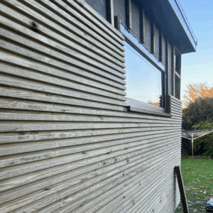 Pressure Treated Redwood Shadow Gap Cladding