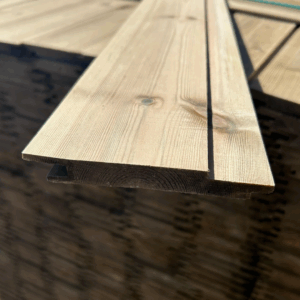 Vertical Square-edge Redwood Shiplap Cladding