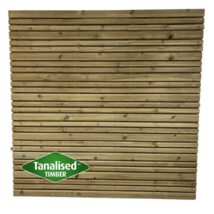 Mixed Contemporary Slatted Fence Panels